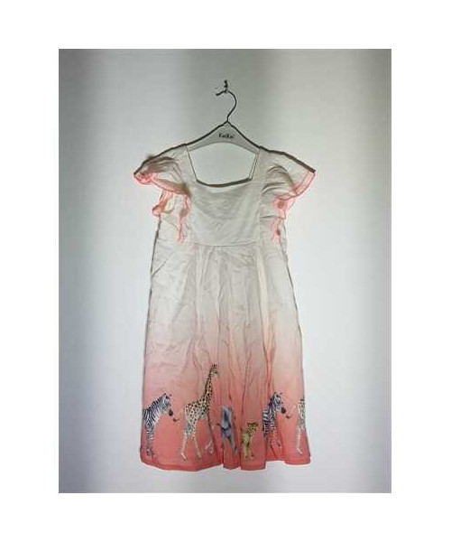 Rochita de vara cu volane si imprimeu animalute H&M