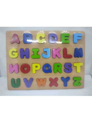 Puzzle din lemn Alfabet 26 litere