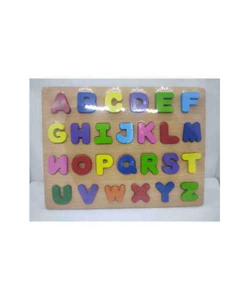 Puzzle din lemn Alfabet 26 litere