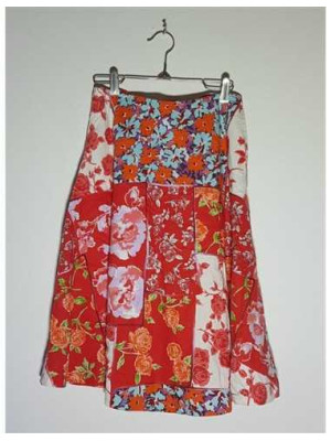 Fustita dama cu aspect floral multicolor DANIEL HECHTER