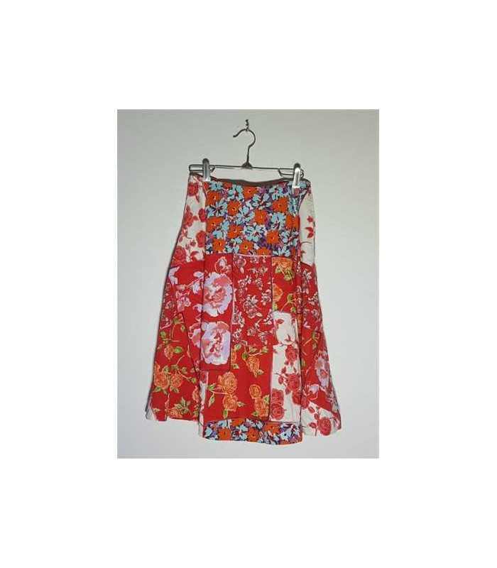 Fustita dama cu aspect floral multicolor DANIEL HECHTER