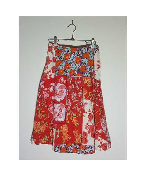 Fustita dama cu aspect floral multicolor DANIEL HECHTER