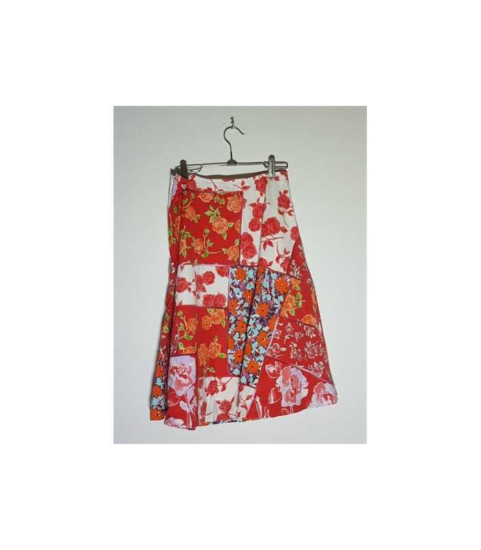 Fustita dama cu aspect floral multicolor DANIEL HECHTER