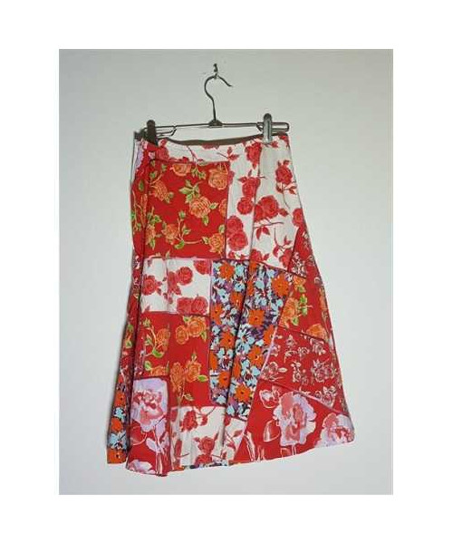 Fustita dama cu aspect floral multicolor DANIEL HECHTER