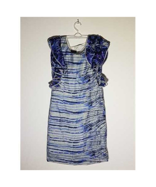 Rochita dama scurta model cu volane la maneci Salla