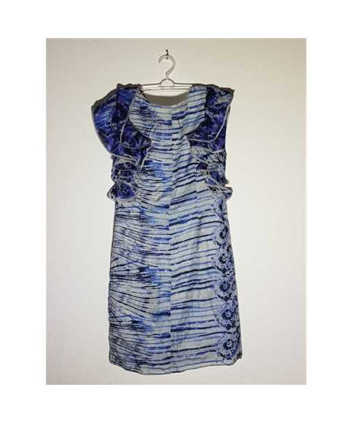 Rochita dama scurta model cu volane la maneci Salla