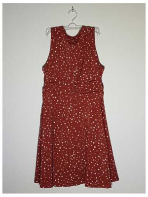 Rochita dama cu imprimeu buline Shein 2