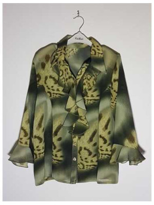 Camasa dama eleganta cu volane la maneci