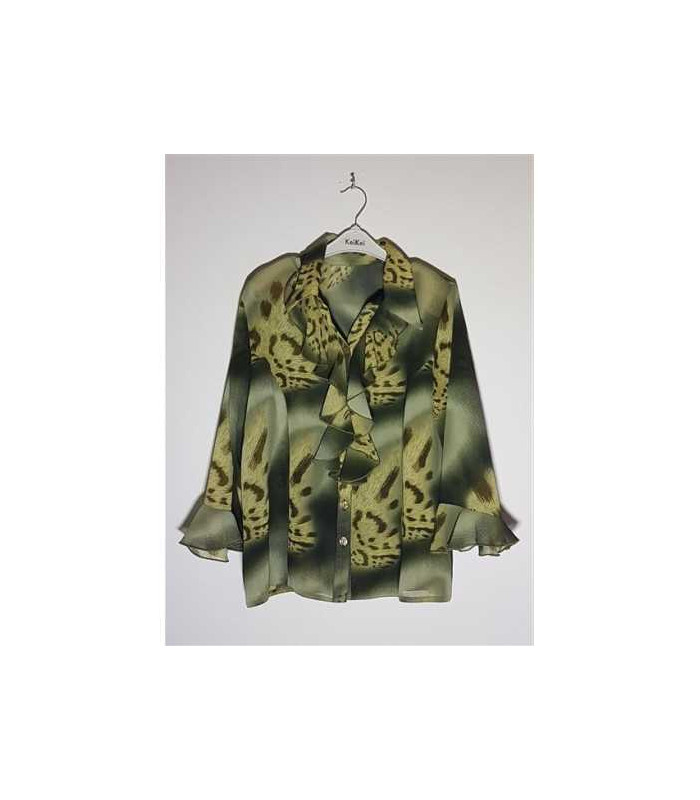 Camasa dama eleganta cu volane la maneci