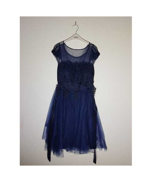 Rochita dama eleganta culoare albastru