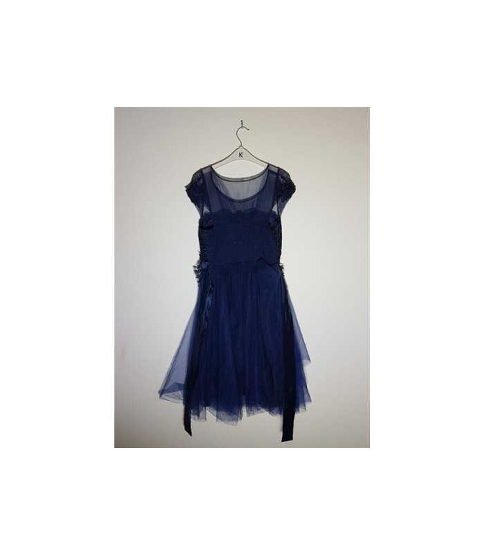 Rochita dama eleganta culoare albastru