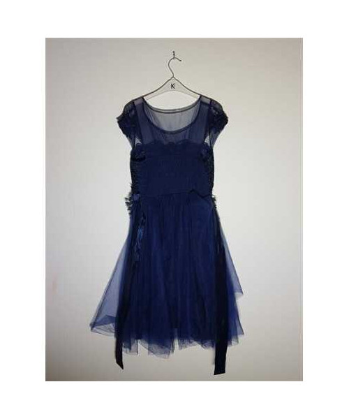 Rochita dama eleganta culoare albastru