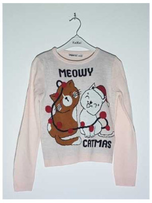Pulover pentru fetite cu imprimeu pisicute Pepperts