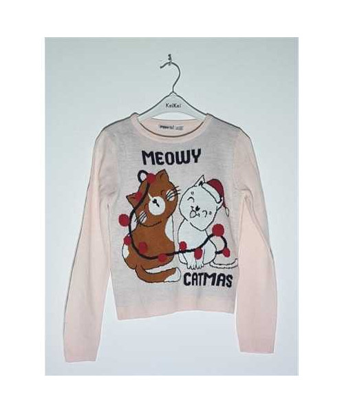 Pulover pentru fetite cu imprimeu pisicute Pepperts