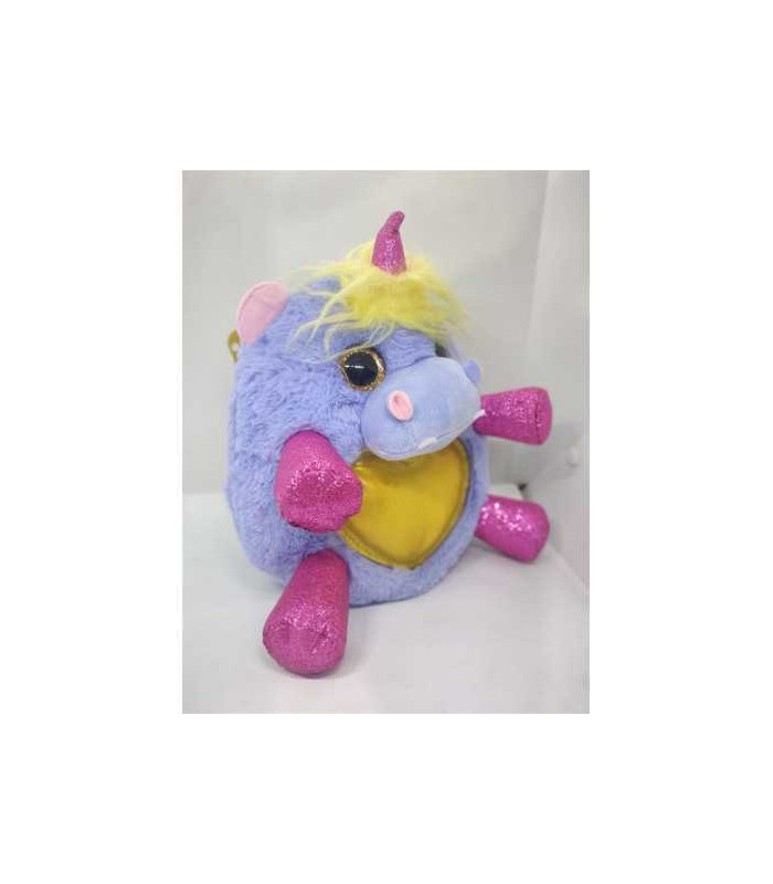 Jucarie de plus unicorn cu aripi sclipitoare 26 cm Zuru