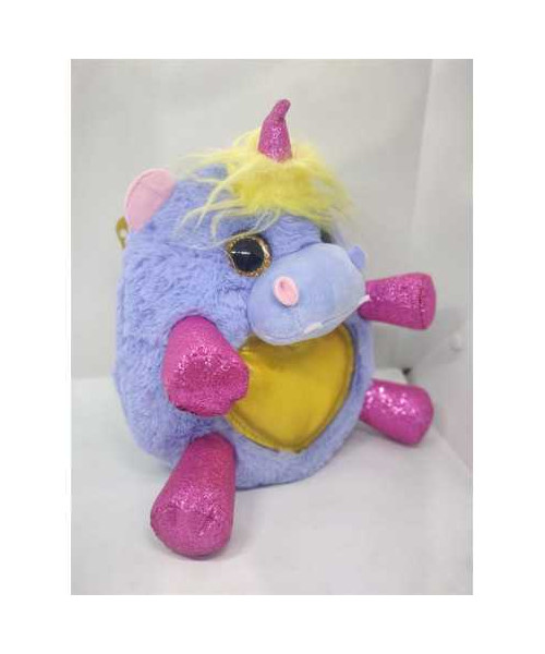 Jucarie de plus unicorn cu aripi sclipitoare 26 cm Zuru