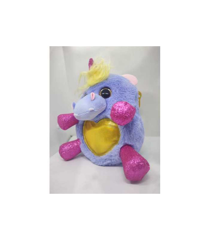 Jucarie de plus unicorn cu aripi sclipitoare 26 cm Zuru