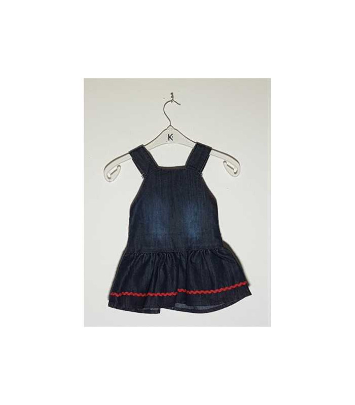 Sarafan de blugi pentru fetite cu flori multicolore Missa