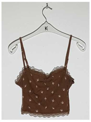 Top dama tricotat model cu dantela H&M