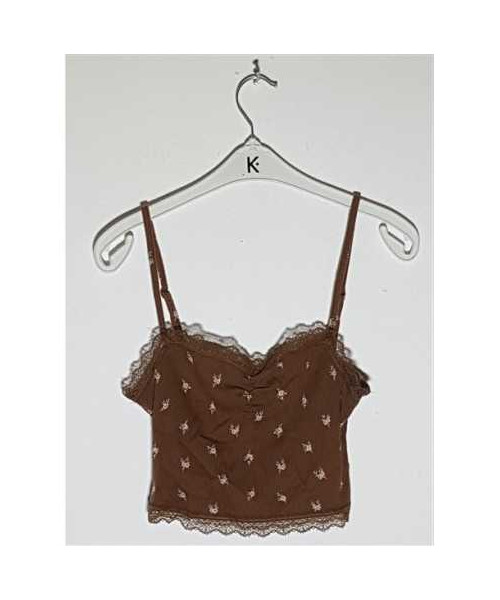 Top dama tricotat model cu dantela H&M