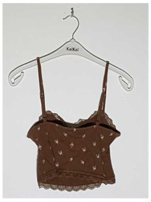 Top dama tricotat model cu dantela H&M 2