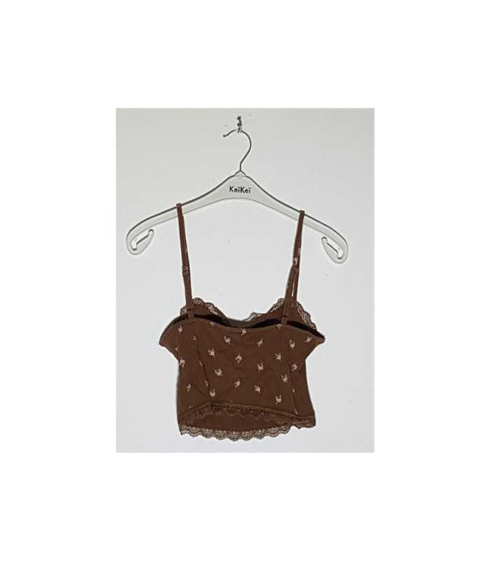 Top dama tricotat model cu dantela H&M