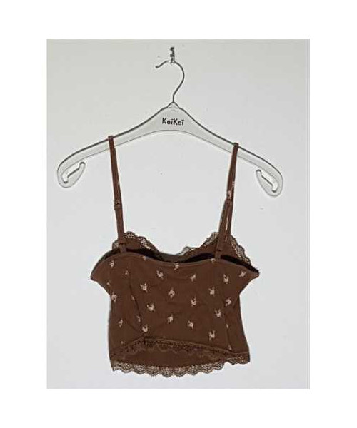 Top dama tricotat model cu dantela H&M