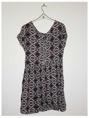 Rochita de vara multicolora cu decolteu la piept H&M 2