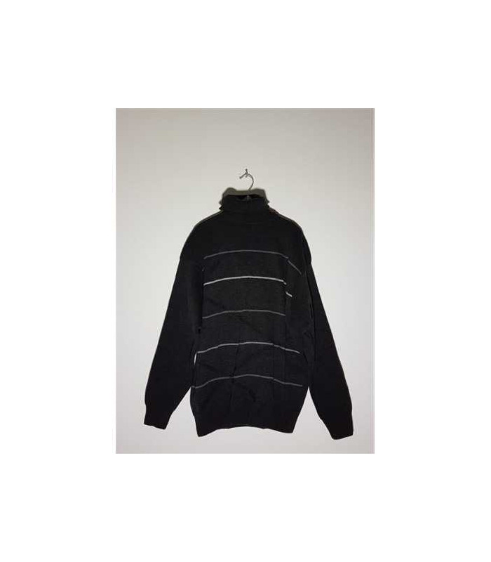 Pulover barbatesc model tricotat cu dungi Yolacan