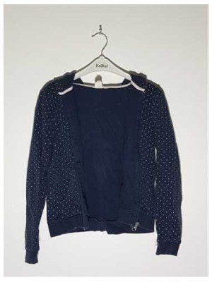 Hanorac cu fermoar pentru copii cu imprimeu buline H&M