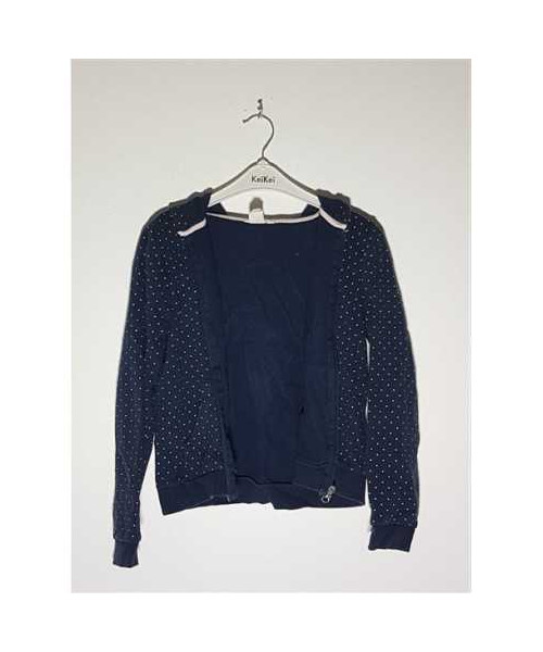 Hanorac cu fermoar pentru copii cu imprimeu buline H&M