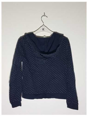 Hanorac cu fermoar pentru copii cu imprimeu buline H&M 2