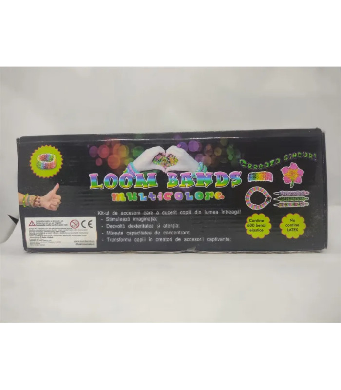 Set creativ accesorii pentru realizarea bratarilor din elastic