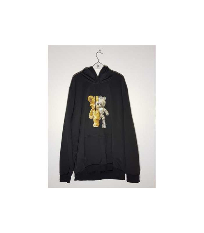 Hanorac barbti cu imprimeu ursuleti SHEIN