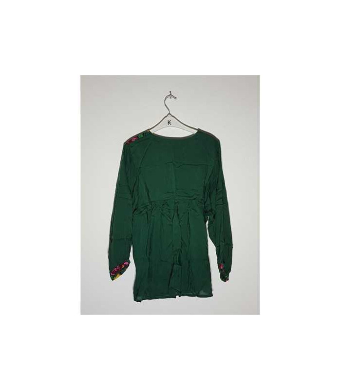 Bluzita dama cu flori multicolore la piept Evanthe