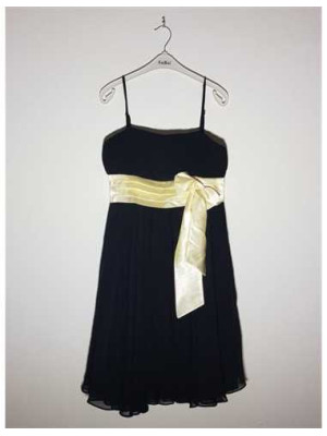 Rochita dama de ocazie accesorizata cu panglica SEVSER