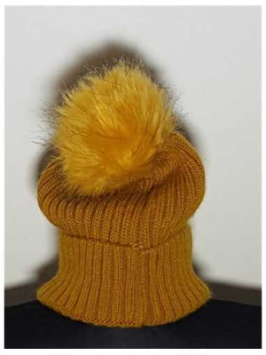 Caciulita de iarna cu ciucure pentru copii 2