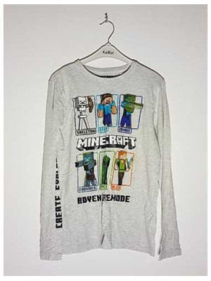 Bluza cu maneca lunga cu Minecraft pentru baieti