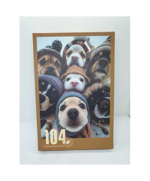 Puzzle catelusi in zapada 104 piese