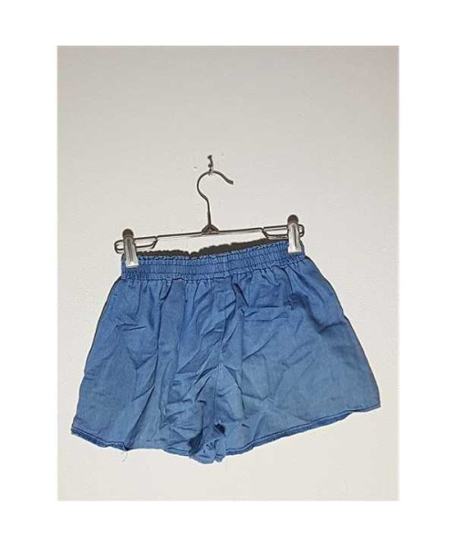 Pantaloni scurti fetite model cu cusaturi florale la baza