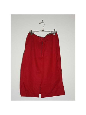 Fusta dama pentru toamna culoare rosu 2