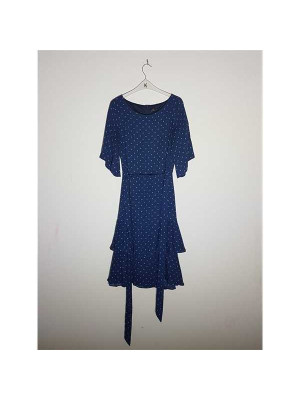 Rochita dama deosebita cu imprimeu buline RINA 2