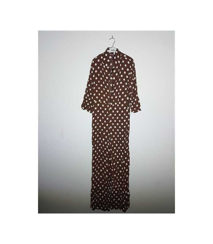 Salopeta dama cu imprimeu cu buline albe