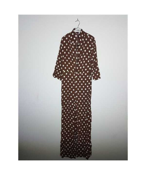 Salopeta dama cu imprimeu cu buline albe