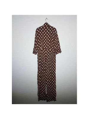 Salopeta dama cu imprimeu cu buline albe 2