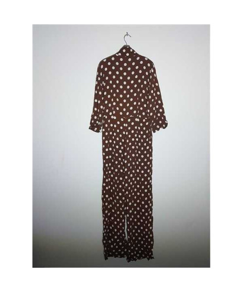 Salopeta dama cu imprimeu cu buline albe