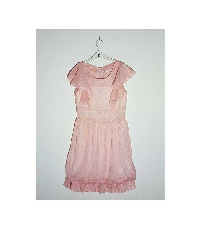 Rochita dama vaporoasa model cu volane la maneci