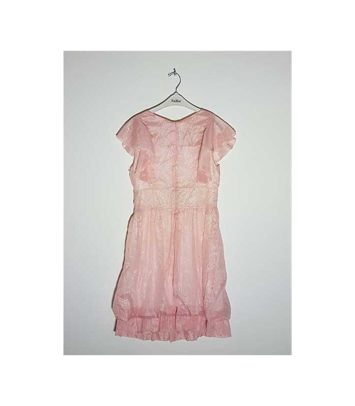 Rochita dama vaporoasa model cu volane la maneci