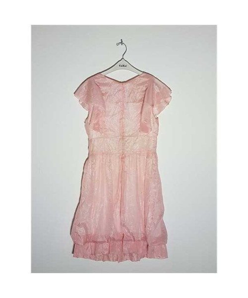 Rochita dama vaporoasa model cu volane la maneci