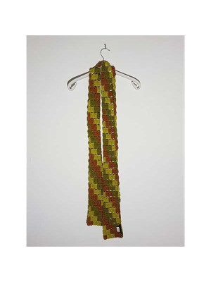 Fular dama tricotat cu model geometric multicolor CRAFT LINK